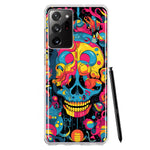 Samsung Galaxy Note 20 Ultra Psychedelic Trippy Death Skull Pop Art Hybrid Protective Phone Case Cover