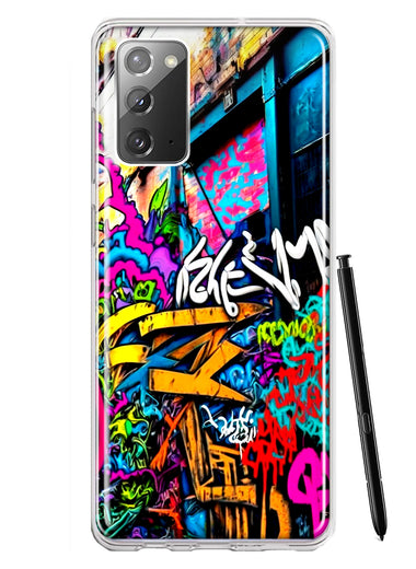 Samsung Galaxy Note 20 Urban Graffiti Street Art Painting Hybrid Protective Phone Case Cover