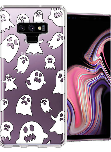 Samsung Galaxy Note 9 Halloween Spooky Ghost Design Double Layer Phone Case Cover