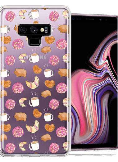 Samsung Galaxy Note 9 Mexican Pan Dulce Cafecito Coffee Concha Polka Dots Double Layer Phone Case Cover