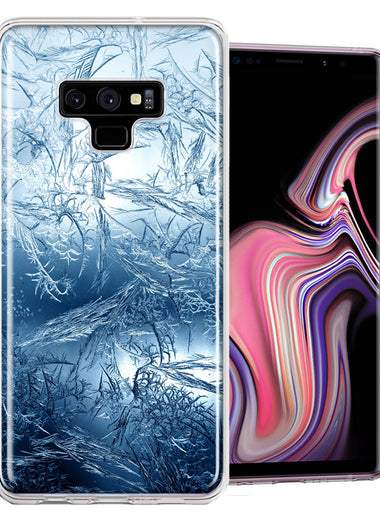 Samsung Galaxy Note 9 Blue Ice Design Double Layer Phone Case Cover