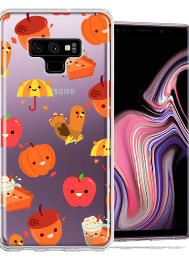 Samsung Galaxy Note 9 Thanksgiving Autumn Fall Design Double Layer Phone Case Cover