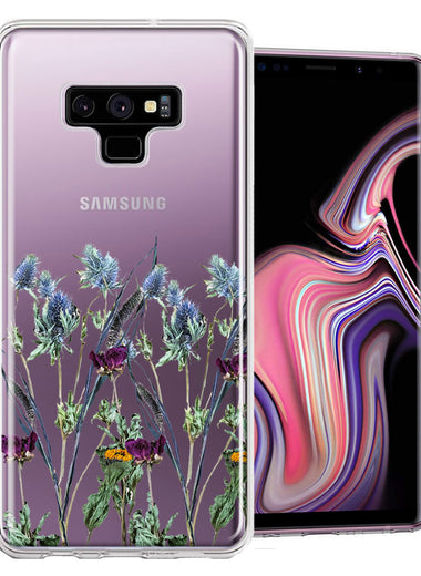 Samsung Galaxy Note 9 Country Dried Flowers Design Double Layer Phone Case Cover