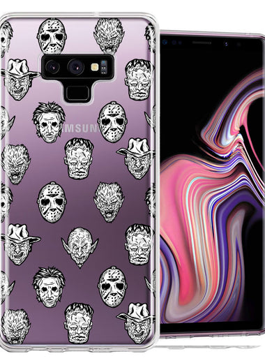 Samsung Galaxy Note 9 Halloween Horror Villans Design Double Layer Phone Case Cover