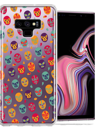Samsung Galaxy Note 9 Lucha Libre Masks Design Double Layer Phone Case Cover