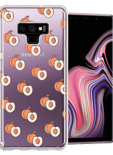 Samsung Galaxy Note 9 Polka Dot Peaches Design Double Layer Phone Case Cover