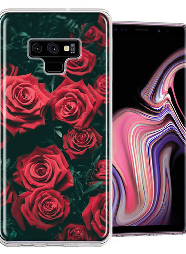 Samsung Galaxy Note 9 Red Roses Design Double Layer Phone Case Cover