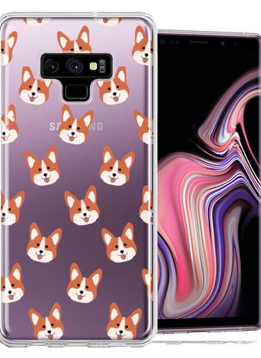 Samsung Galaxy Note 9 Shiba Inu Polkadots Design Double Layer Phone Case Cover