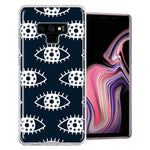 Samsung Galaxy Note 9 Starry Evil Eyes Design Double Layer Phone Case Cover