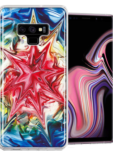 Samsung Galaxy Note 9 Tie Dye Abstract Design Double Layer Phone Case Cover