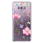 Samsung Galaxy Note 9 Spring Pastel Wild Flowers Summer Classy Elegant Beautiful Hybrid Protective Phone Case Cover