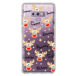 Samsung Galaxy Note 9 Red Nose Reindeer Christmas Winter Holiday Hybrid Protective Phone Case Cover