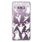 Samsung Galaxy Note 9 Cute Halloween Spooky Floating Ghosts Horror Scary Hybrid Protective Phone Case Cover