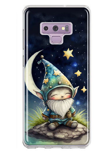 Samsung Galaxy Note 9 Stars Moon Starry Night Space Gnome Hybrid Protective Phone Case Cover