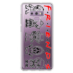 Samsung Galaxy Note 9 Cute Halloween Spooky Horror Scary Characters Friends Hybrid Protective Phone Case Cover
