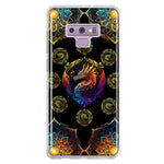 Samsung Galaxy Note 9 Mandala Geometry Abstract Dragon Pattern Hybrid Protective Phone Case Cover