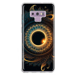 Samsung Galaxy Note 9 Mandala Geometry Abstract Eclipse Pattern Hybrid Protective Phone Case Cover