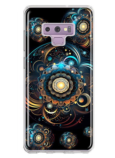 Samsung Galaxy Note 9 Mandala Geometry Abstract Multiverse Pattern Hybrid Protective Phone Case Cover
