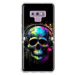 Samsung Galaxy Note 9 Fantasy Skull Headphone Colorful Pop Art Hybrid Protective Phone Case Cover