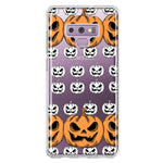 Samsung Galaxy Note 9 Halloween Spooky Horror Scary Jack O Lantern Pumpkins Hybrid Protective Phone Case Cover