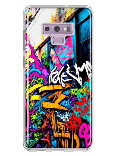 Samsung Galaxy Note 9 Urban Graffiti Street Art Painting Hybrid Protective Phone Case Cover