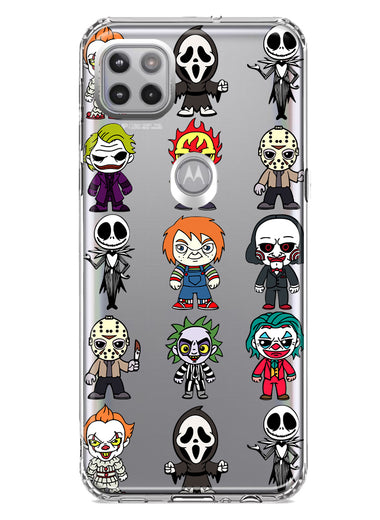 Motorola Moto One 5G Ace Cute Classic Halloween Spooky Cartoon Characters Hybrid Protective Phone Case Cover