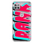 Motorola Moto One 5G Teal Pink Clear Funny Text Quote Dank Hybrid Protective Phone Case Cover