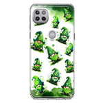 Motorola Moto One 5G Gnomes Shamrock Lucky Green Clover St. Patrick Hybrid Protective Phone Case Cover