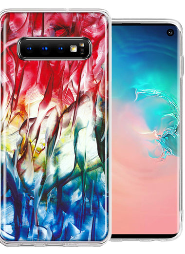 Samsung Galaxy S10 Land Sea Abstract Design Double Layer Phone Case Cover