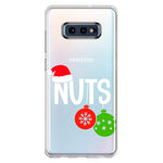 Samsung Galaxy S10e Christmas Funny Couples Chest Nuts Ornaments Hybrid Protective Phone Case Cover