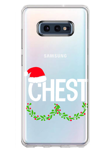 Samsung Galaxy S10e Christmas Funny Ornaments Couples Chest Nuts Hybrid Protective Phone Case Cover