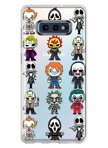 Samsung Galaxy S10e Cute Classic Halloween Spooky Cartoon Characters Hybrid Protective Phone Case Cover