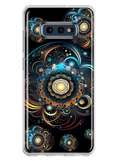 Samsung Galaxy S10e Mandala Geometry Abstract Multiverse Pattern Hybrid Protective Phone Case Cover