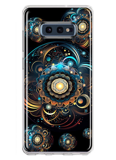 Samsung Galaxy S10e Mandala Geometry Abstract Multiverse Pattern Hybrid Protective Phone Case Cover