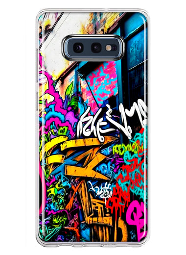 Samsung Galaxy S10e Urban Graffiti Street Art Painting Hybrid Protective Phone Case Cover