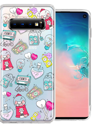 Samsung Galaxy S10 Plus Valentine's Day Candy Feels like Love Hearts Double Layer Phone Case Cover