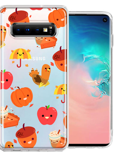 Samsung Galaxy S10 Plus Thanksgiving Autumn Fall Design Double Layer Phone Case Cover