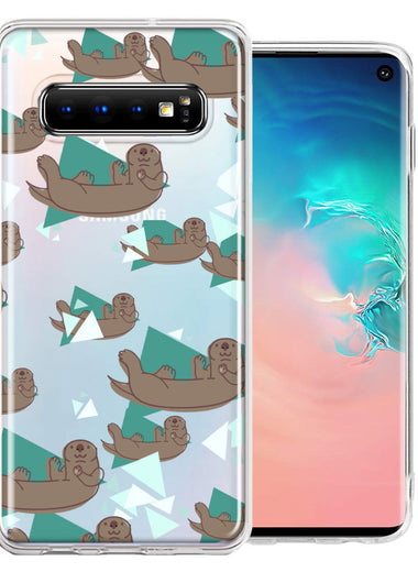 Samsung Galaxy S10 Plus Cute Otter Design Double Layer Phone Case Cover