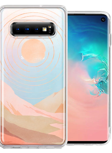 Samsung Galaxy S10 Plus Desert Mountains Design Double Layer Phone Case Cover