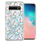 Samsung Galaxy S10 Plus Space Unicorns Design Double Layer Phone Case Cover