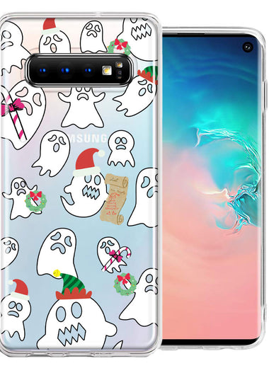 Samsung Galaxy S10 Plus Halloween Christmas Ghost Design Double Layer Phone Case Cover