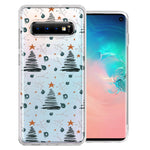Samsung Galaxy S10 Plus Holiday Christmas Trees Design Double Layer Phone Case Cover
