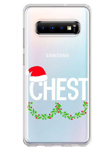 Samsung Galaxy S10 Christmas Funny Ornaments Couples Chest Nuts Hybrid Protective Phone Case Cover