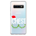 Samsung Galaxy S10 Christmas Funny Ornaments Couples Chest Nuts Hybrid Protective Phone Case Cover