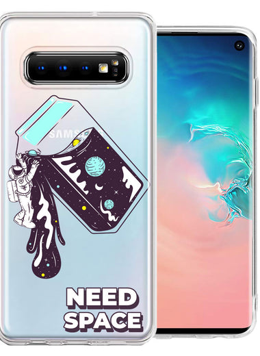 Samsung Galaxy S10 Plus Need Space Astronaut Stars Design Double Layer Phone Case Cover