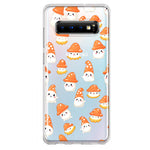 Samsung Galaxy S10 Cute Cartoon Mushroom Ghost Characters Hybrid Protective Phone Case Cover