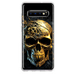 Samsung Galaxy S10 Plus Steampunk Skull Science Fiction Machinery Double Layer Phone Case Cover