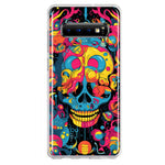 Samsung Galaxy S10 Psychedelic Trippy Death Skull Pop Art Hybrid Protective Phone Case Cover