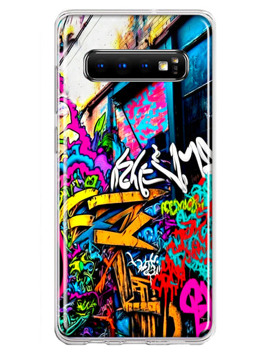 Samsung Galaxy S10 Plus Urban Graffiti Street Art Painting Hybrid Protective Phone Case Cover