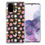 Samsung Galaxy S20 Mexican Pan Dulce Cafecito Coffee Concha Polka Dots Double Layer Phone Case Cover